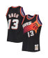 Фото #1 товара Men's Steve Nash Black Phoenix Suns 1996-97 Hardwood Classics 75th Anniversary Diamond Swingman Jersey