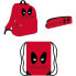 Фото #2 товара CERDA Deadpool Stationery Pack 3 Units: -Case and Sachet backpack