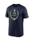 Футболка Nike для мужчин Seattle Seahawks Icon Legend - Темно-синяя Колледж Синий, 3XL - фото #3