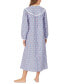 Cotton Lace-Trim Flannel Nightgown