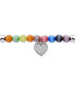 ფოტო #3 პროდუქტის Cubic Zirconia & Catseye Bead Heart Charm Stretch Bracelet, Created for Macy's