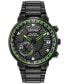 ფოტო #1 პროდუქტის Eco-Drive Men's Satellite Wave GPS Black-Tone Stainless Steel Bracelet Watch 44mm