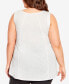Фото #2 товара Plus Size Fit N Flare Tank Top