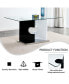 Фото #8 товара Modern Glass Dining Table for 6-8, Tempered Glass, MDF Bracket