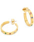 ფოტო #3 პროდუქტის Small Pavé Hoop Earrings, 1"