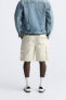 Utility cargo bermuda shorts