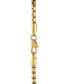 ფოტო #2 პროდუქტის Men's Diamond Cross 22" Pendant Necklace (1 ct. t.w.) Stainless Steel & Gold-Tone Ion-Plate
