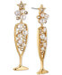 ფოტო #1 პროდუქტის by Nadri Crystal & Imitation Pearl Champagne Drop Earrings