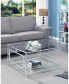 Town Square Chrome Square Coffee Table