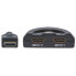 Фото #6 товара Manhattan HDMI Switch 2-Port, 1080p, Connects x2 HDMI sources to x1 display, Manual Switching (via button), Integrated Cable (50cm), No external power required, Black, Three Year Warranty, Blister, HDMI, 2x HDMI, 1.3b, 1920 x 1080 pixels, Black, Full HD