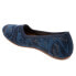 Фото #5 товара Softwalk Sicily S1861-462 Womens Blue Leather Slip On Ballet Flats Shoes 5.5