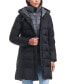 ფოტო #5 პროდუქტის Women's Bibbed Hooded Puffer Coat