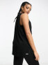 ASOS 4505 Icon vest with drop arm hole in cotton with quick dry - BLACK