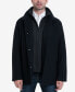 Men's Wool-Blend Layered Car Coat, Created for Macy's