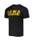 ფოტო #2 პროდუქტის Men's Black Iowa Hawkeyes Impact Knockout T-shirt