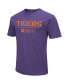 Men's Heather Purple Distressed Clemson Tigers OHT Military-Inspired Appreciation Flag 2.0 T-shirt