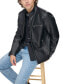 ფოტო #1 პროდუქტის Men's Faux Leather Racer Jacket