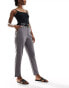 Фото #2 товара ASOS DESIGN slim ankle length trousers in grey