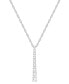 ფოტო #1 პროდუქტის Diamond Graduated 18" Pendant Necklace (1/3 ct. t.w.) in Sterling Silver