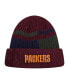 Фото #2 товара Men's Burgundy Green Bay Packers Speckled Cuffed Knit Hat