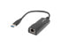 Фото #1 товара Lanberg NC-1000-01 - Black - Сетевая карта - USB 3.0