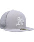 ფოტო #4 პროდუქტის Men's Gray Oakland Athletics 2023 On-Field Batting Practice 59FIFTY Fitted Hat