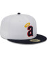 Фото #2 товара Men's White/Navy California Angels Optic 59FIFTY Fitted Hat