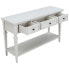 Classic Retro Style Console Table With Three Top Drawers And Open Style Bottom Shelf