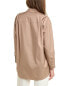 Фото #2 товара Lafayette 148 New York Oversized Button Down Linen Shirt Women's Xs/S