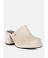 DELAUNAY Womens Suede Heeled Mules