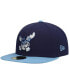 Фото #1 товара Men's Light Blue Wilmington Blue Rocks Authentic Collection Team 59FIFTY Fitted Hat