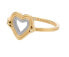 Delicate gold-plated heart ring Karian SKJ1680998