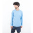 Фото #1 товара Рашгард HURLEY Everyday Hybrid Upf Ls UV с длинным рукавом - Bliss Blue