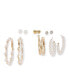 ფოტო #1 პროდუქტის Women's Pack Of 6 Multi-Layer Earrings