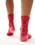 Фото #2 товара Accessorize heart socks in red