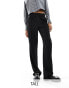 Фото #1 товара ONLY Tall light weight pintuck wide leg trouser in black