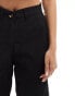 DTT high waisted smart trousers in black