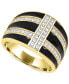 ფოტო #3 პროდუქტის Women's 14K Gold Plated Ring in Sterling Silver