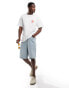 ONLY & SONS relaxed fit t-shirt with sun back print in white