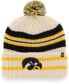 Фото #1 товара Men's Natural Iowa Hawkeyes Hone Cuffed Knit Hat with Pom
