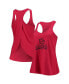 ფოტო #2 პროდუქტის Women's Red Lehigh Valley IronPigs Charm Scoop Neck Racerback Tank Top