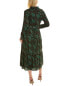 Фото #2 товара Yal New York Tiered Shirtdress Women's Green Xs