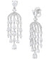 ფოტო #1 პროდუქტის Cubic Zirconia Chandelier Drop Earrings in Sterling Silver