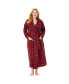 Фото #1 товара Plus Size Long Flannel Robe