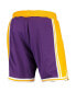 Men's Purple Los Angeles Lakers 1996-1997 Hardwood Classics Throwback Authentic Shorts Фиолетовый, L - фото #4