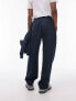 Фото #9 товара Topman pleat front straight leg jogger in navy