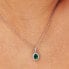 Фото #4 товара Silver pendant with green zircon Fancy Life Green FLG15