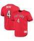 ფოტო #1 პროდუქტის Men's Chris Bosh Red Toronto Raptors 2003 Mesh Name and Number T-shirt