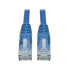 Фото #1 товара Tripp N201-002-BL Cat6 Gigabit Snagless Molded (UTP) Ethernet Cable (RJ45 M/M) - PoE - Blue - 2 ft. (0.61 m) - 0.61 m - Cat6 - U/UTP (UTP) - RJ-45 - RJ-45