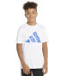 Big Boys Short Sleeve Pebble Camo Logo Polyester T-Shirt
